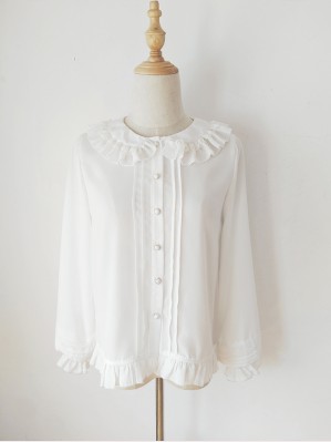 Orchid Lane Puff Sleeve Classic Lolita Style Blouse (OL10)